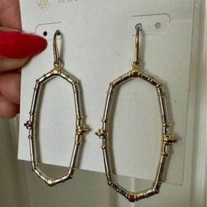 Kendra Scott Essie Open Frame Mixed-Metal Earrings